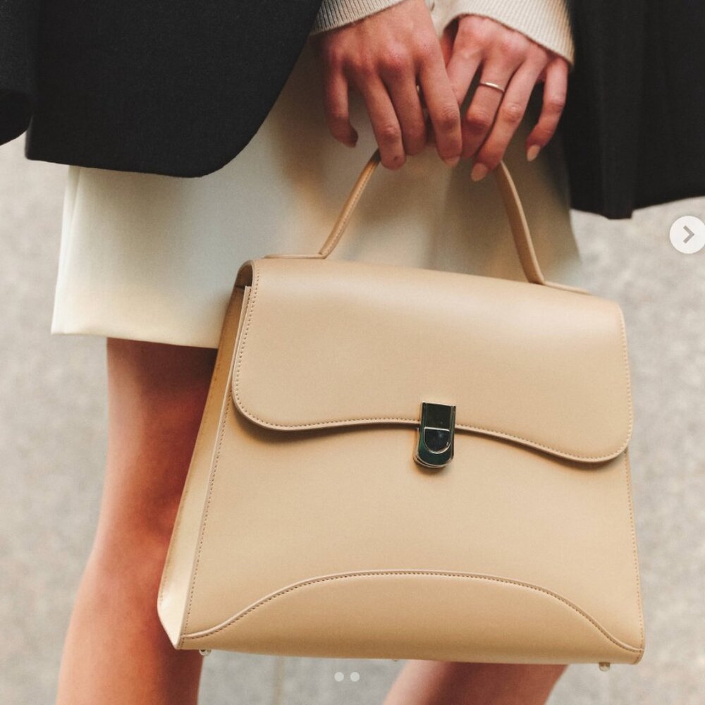 Mark Cross Madeline in beige NIB